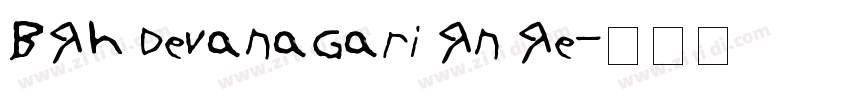 BRH Devanagari RN Re字体转换